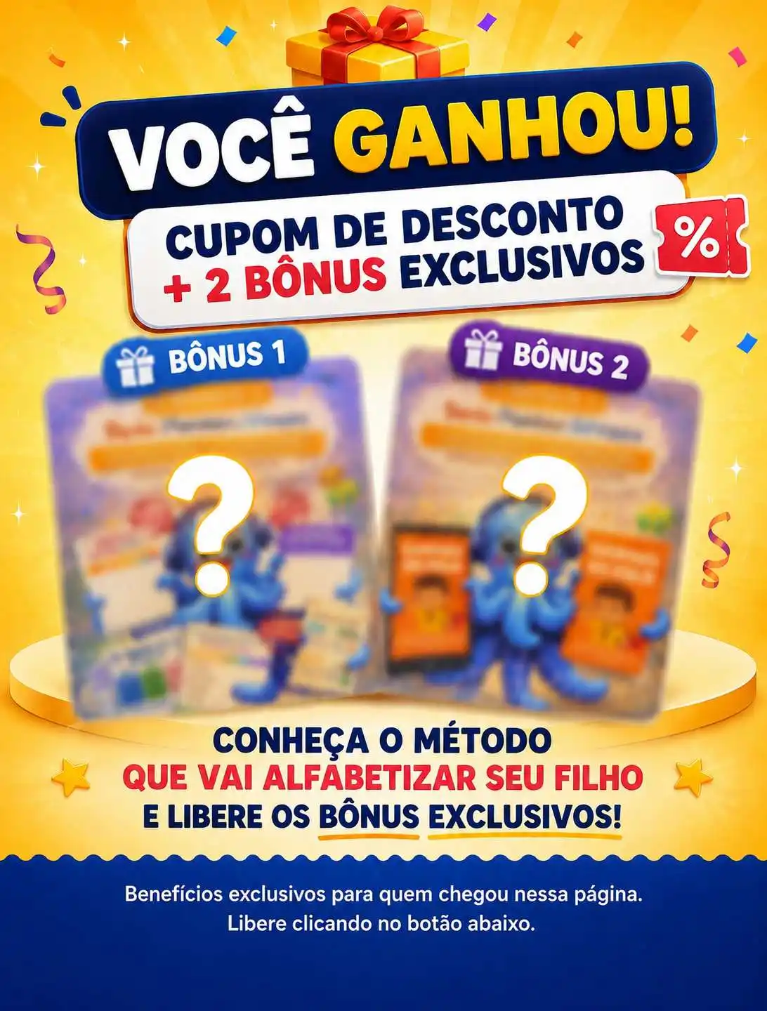 Você ganhou cupom de desconto